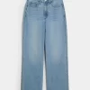 Curvy Ultra High-Rise Medium Wash Baggy Jeans