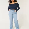 Curvy Ultra High-Rise Medium Wash Dad Jeans