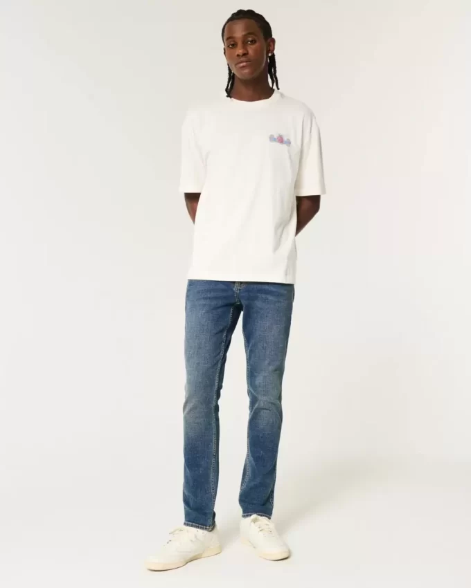Dark Medium Wash Skinny Jeans