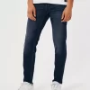 Dark Wash Athletic Skinny Jeans