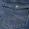 Dark Wash Baggy Bootcut Jeans