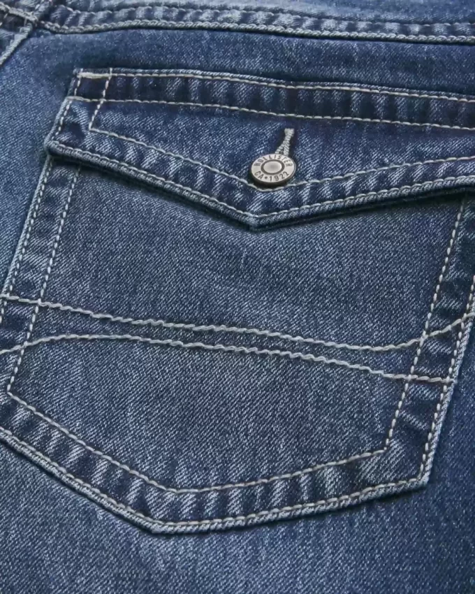 Dark Wash Baggy Bootcut Jeans