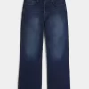 Dark Wash Baggy Bootcut Jeans