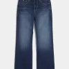 Dark Wash Baggy Bootcut Jeans