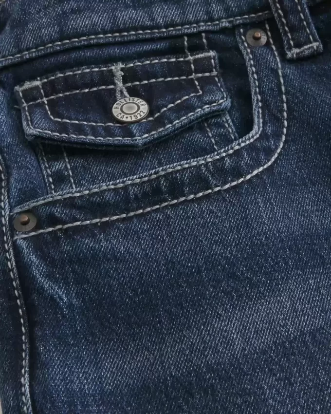 Dark Wash Baggy Bootcut Jeans