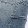 Dark Wash Baggy Denim Shorts