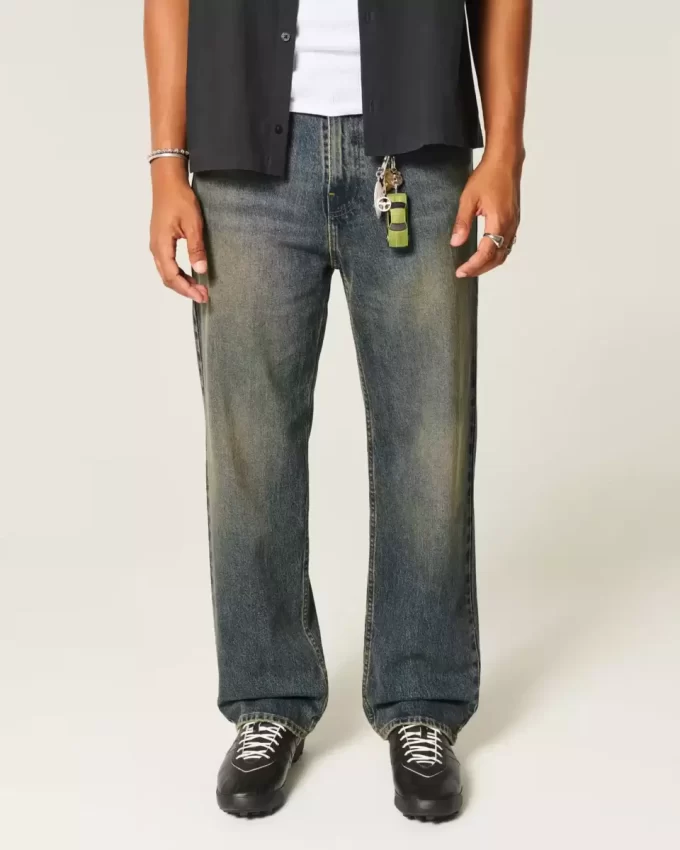 Dark Wash Baggy Jeans