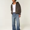 Dark Wash Dice Graphic Super Baggy Jeans