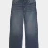 Dark Wash Dice Graphic Super Baggy Jeans