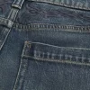 Dark Wash Embroidered Baggy Jeans