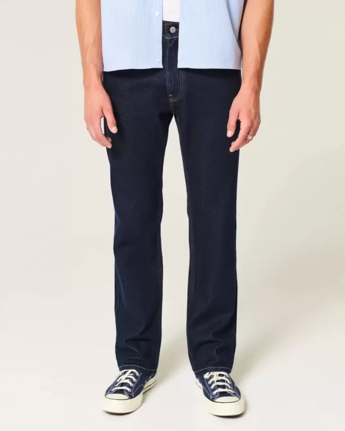 Dark Wash Straight Jeans