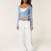 Deer Graphic Wide-Leg Sweatpants