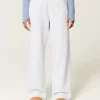 Deer Graphic Wide-Leg Sweatpants