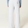 Deer Graphic Wide-Leg Sweatpants