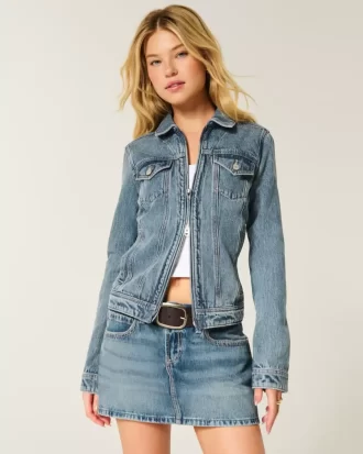 Denim Zip-Up Jacket