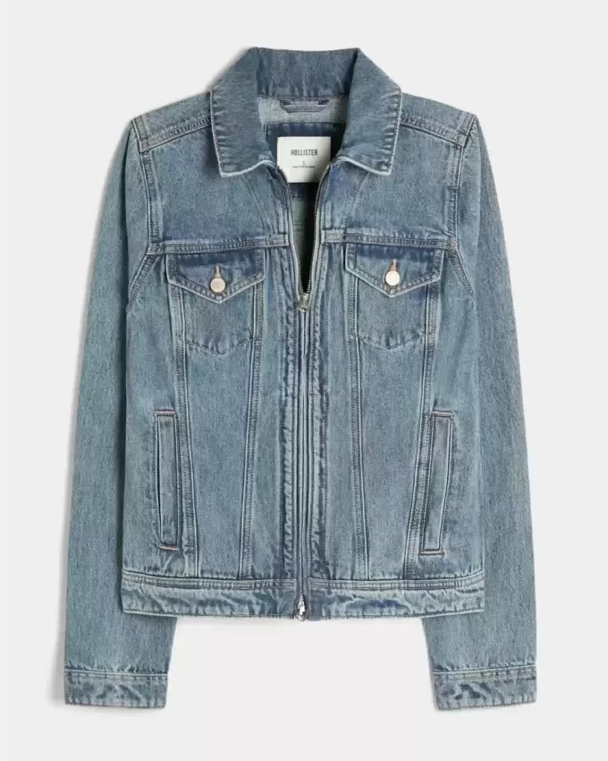 Denim Zip-Up Jacket