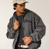 Denim Zip-Up Skater Jacket