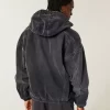 Denim Zip-Up Skater Jacket