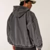 Denim Zip-Up Skater Jacket