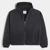 Denim Zip-Up Skater Jacket