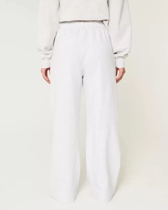 Dog Graphic Wide-Leg Sweatpants