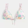 Double Strap Triangle Bikini Top