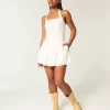 Drop-Waist Halter Mini Dress