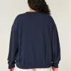 Easy American Flag Graphic Crew Sweatshirt