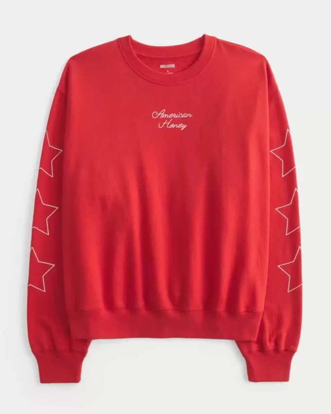 Easy American Honey Graphic Crew Sweatshirt
