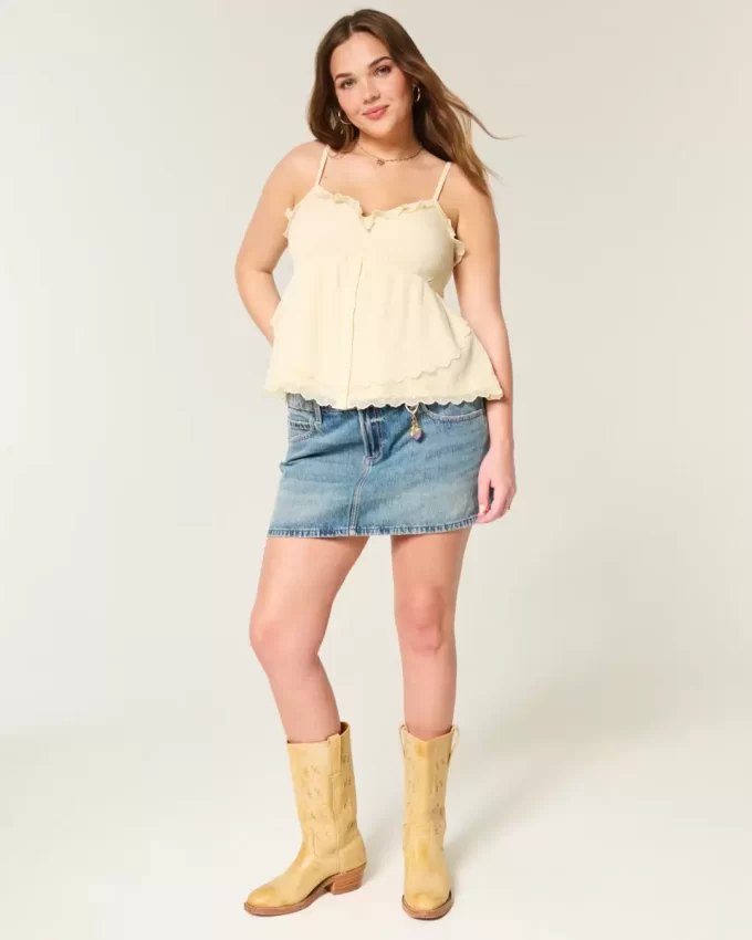Easy Chiffon Babydoll Top