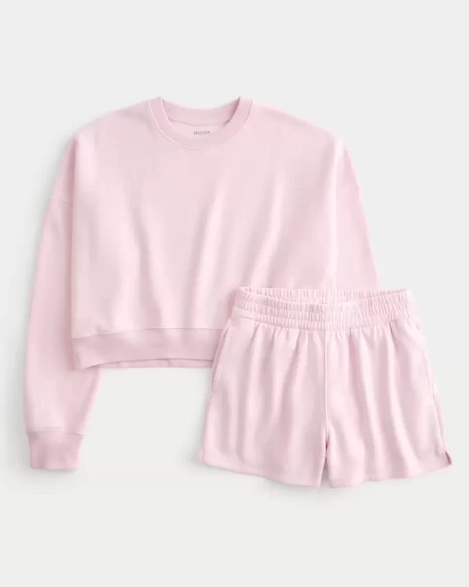 Easy Crew Sweatshirt & Fleece Shorts Bundle