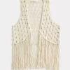 Easy Crochet-Style Fringe Vest