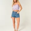 Easy Crop Strapless Lace Inset Tube Top