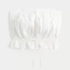 Easy Crop Strapless Lace Inset Tube Top