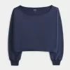 Easy Double Off-the-Shoulder Sweatshirt