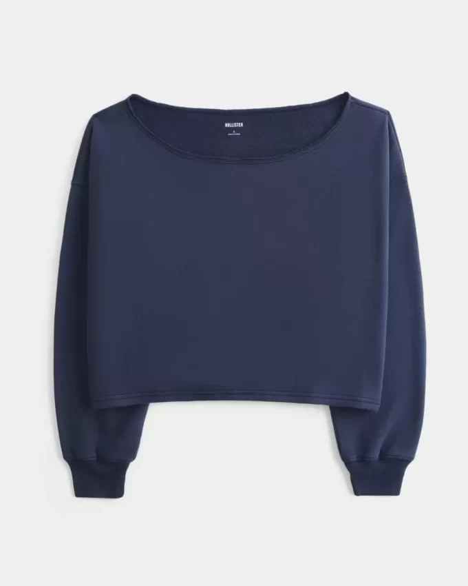 Easy Double Off-the-Shoulder Sweatshirt