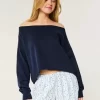 Easy Double Off-the-Shoulder Sweatshirt