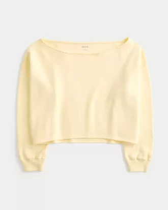 Easy Double Off-the-Shoulder Sweatshirt