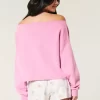 Easy Double Off-the-Shoulder Sweatshirt