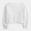 Easy Double Off-the-Shoulder Sweatshirt