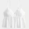 Easy Embroidered Shine Babydoll Top
