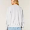 Easy Flower Graphic Crew Sweatshirt