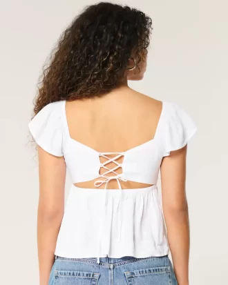 Easy Flutter Sleeve Babydoll Top
