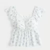 Easy Flutter Sleeve Babydoll Top
