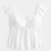 Easy Flutter Sleeve Babydoll Top