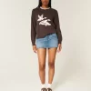 Easy Flying Birds Graphic Crew Sweater