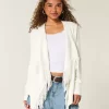 Easy Fringe No-Close Cardigan