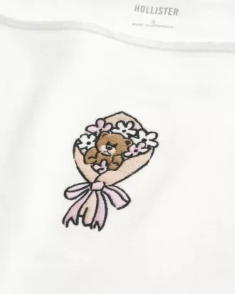 Easy Graphic Double Off-the-Shoulder Sweatshirt