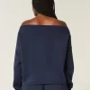Easy Graphic Double Off-the-Shoulder Sweatshirt