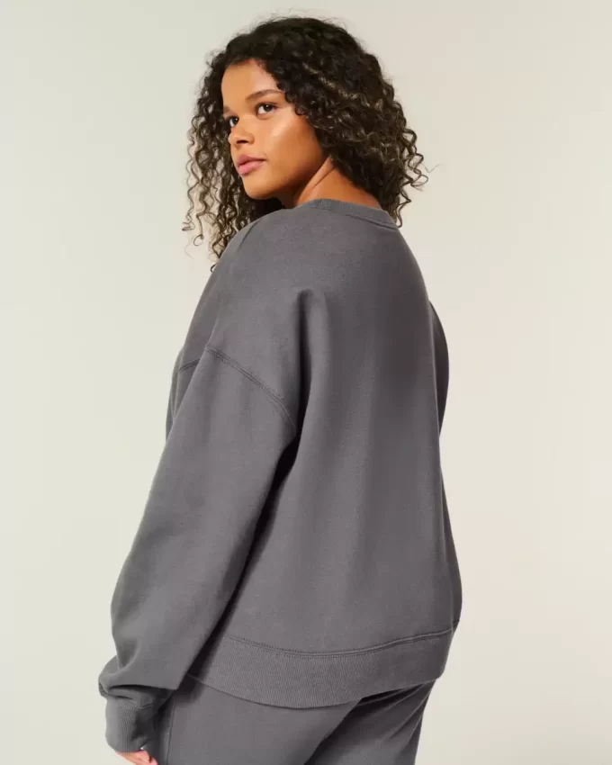 Easy Logo Graphic Crew Sweatshirt